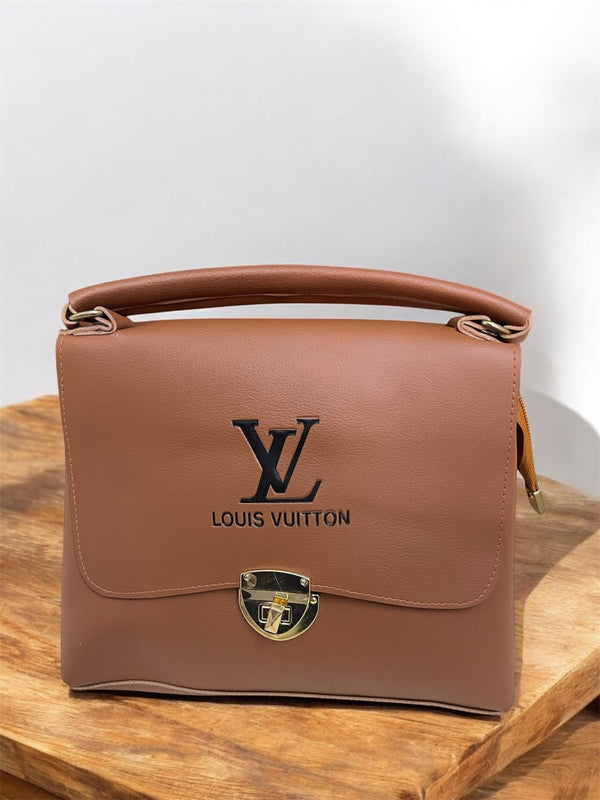 Louis Vuitton shoulder Clutch bag Caramel brown