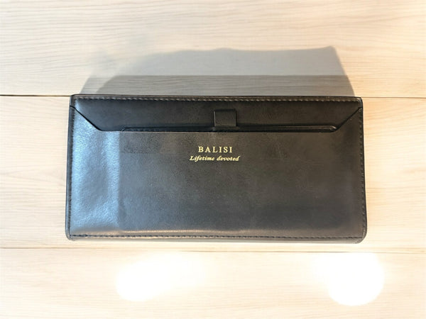 Men long leather hand wallet